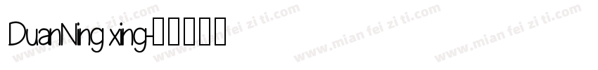 DuanNing xing字体转换